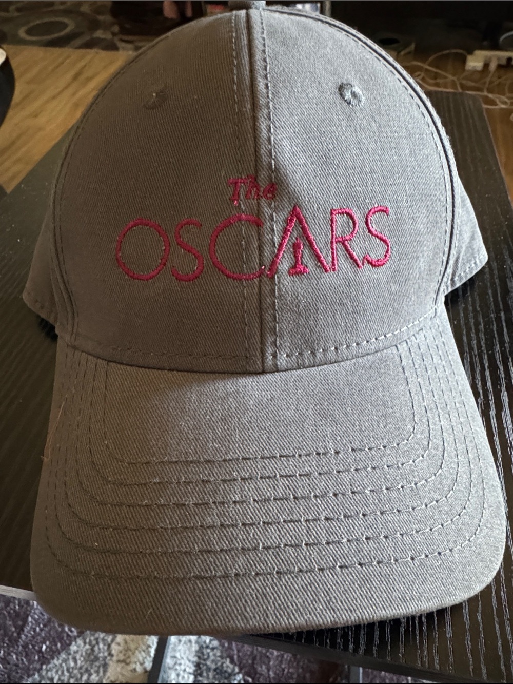 OTTO Black Cap with Burgundy Oscars 89 Logo P13